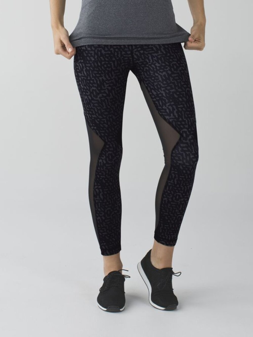 Lululemon Running In The City 7/8 Tight Full-On Luxtreme Heathered Net Pop 6
